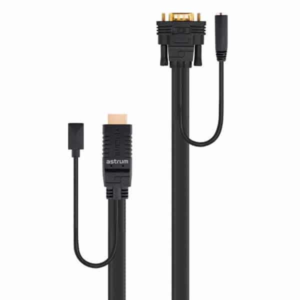 HDMI Male to VGA Male + Audio Cable  DA460